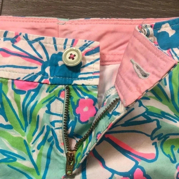 Lilly Pulitzer The Callahan Short Splish Splash Blue Size 2 - Picture 8 of 12